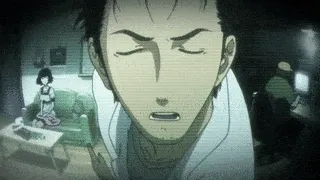 Okabe staring at you